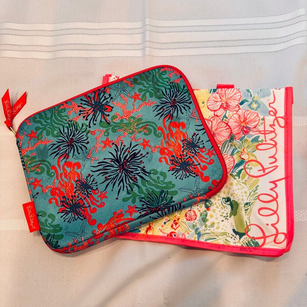 Lilly Pulitzer Tablet Ipad Case With Bag